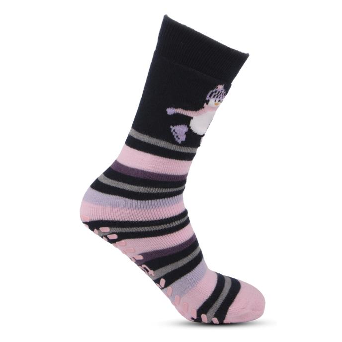 totes toasties Ladies Original Slipper Socks (Twin Pack) Penguin / Star Extra Image 5